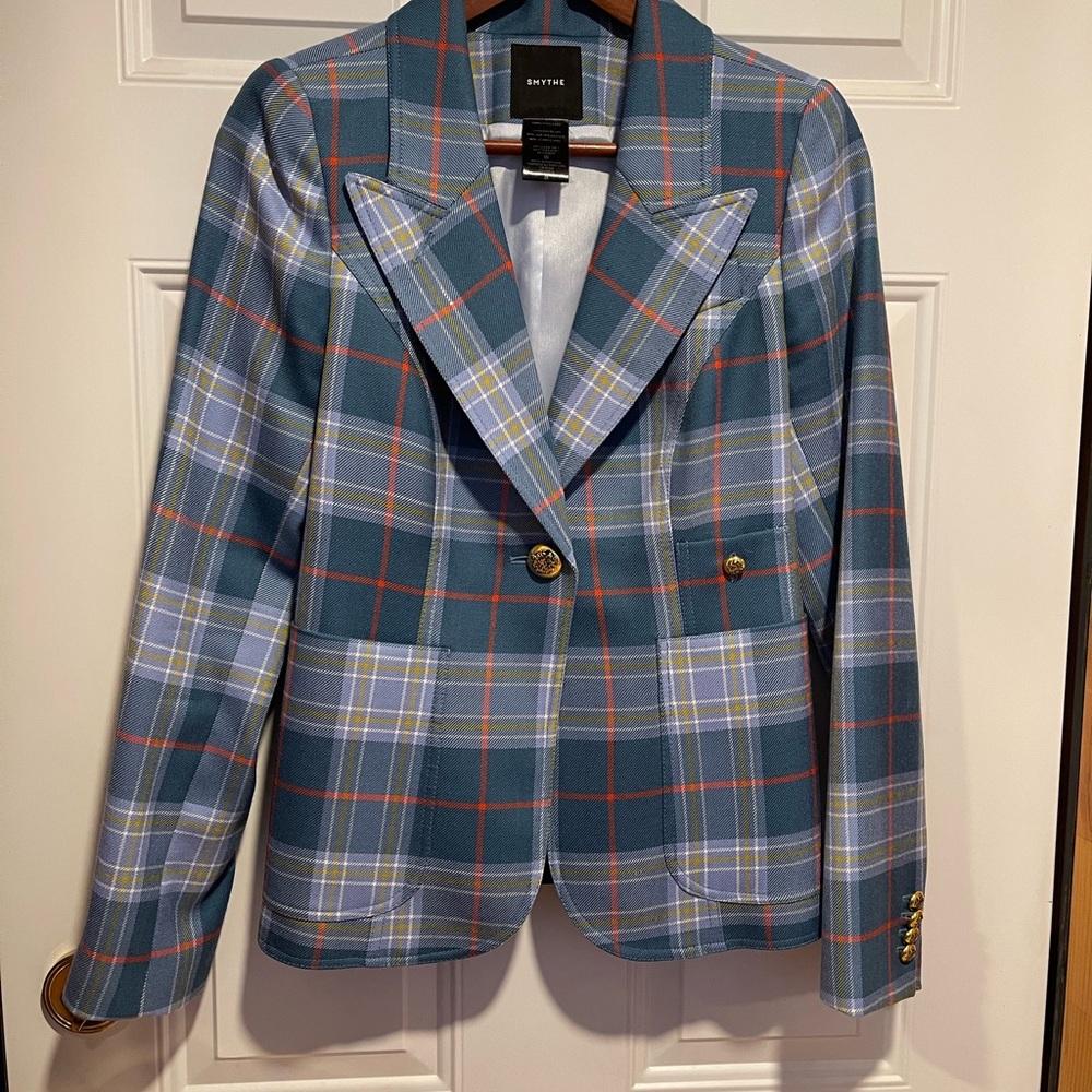 Smythe Women's Multicolor Plaid Blazer